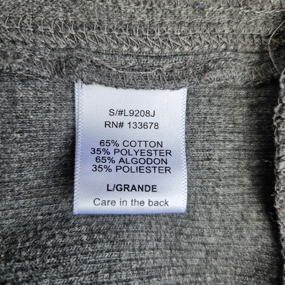 Love Tree gray full zip toggle hooded sweatshirt jacket hoodie large - Picture 8 of 8